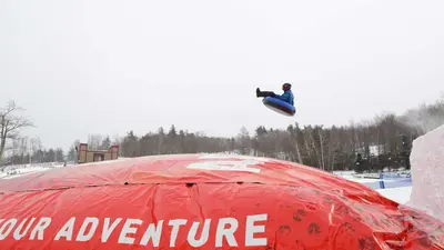 Spaß mit dem Luftkissen