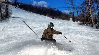 Auf den Pisten von Bromley Mountain