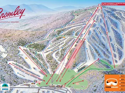 Pistenplan Bromley Mountain