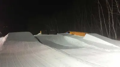 Der Snowpark von Catamount