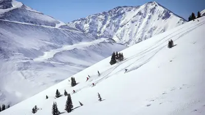 Die Tiefschneepiste von Copper Mountain