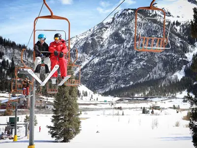 Mit dem Sessellift hinauf zum Gipfel © Tripp Fay, Copper Mountain