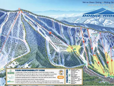 Pistenplan Dodge Ridge