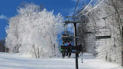 Aufstieg mit dem Sessellift