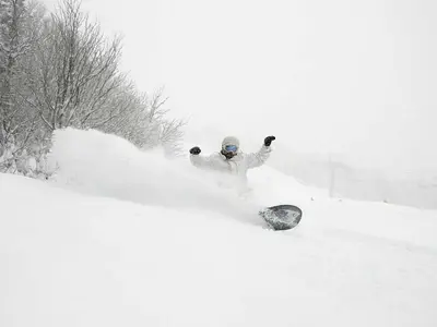 Tiefschneespaß auf der Piste © Sugarloaf