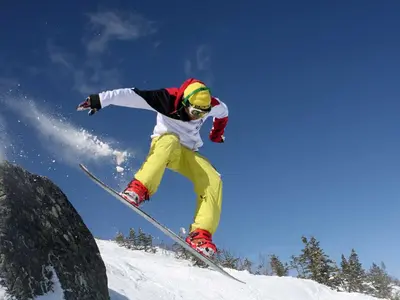 Action mit dem Snowboard © Sugarloaf