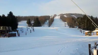 Blick auf die Pisten