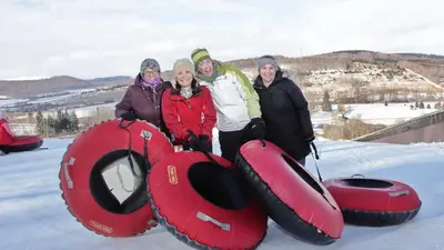 Snowtubing in Greek Peak