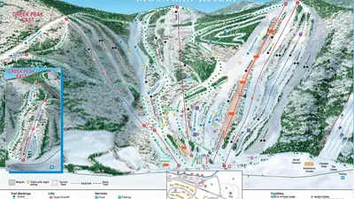 Pistenplan Greek Peak Mountain Resort