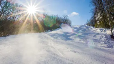 Blick auf die Buckelpiste