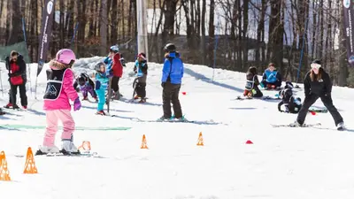Skifahren lernen in der Skischule