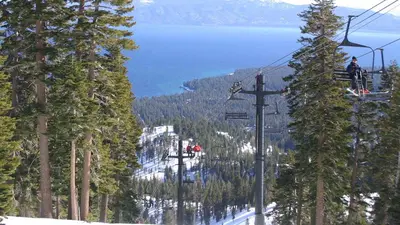 Aufstieg mit dem Sessellift