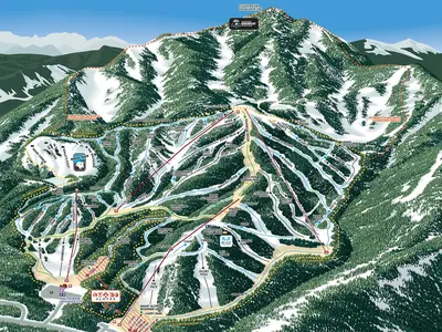 Pistenplan Homewood Mountain Resort