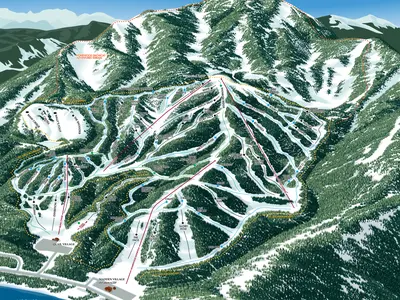 Pistenplan Homewood Mountain Resort