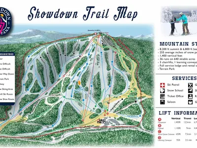 Pistenplan Showdown Montana