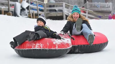 Snowtubing in Seven Springs