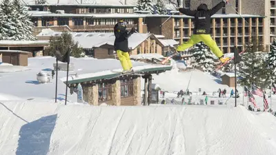 Jumps mit herrlichem Ausblick