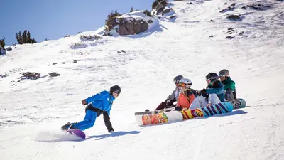 Snowboarder in Mammoth