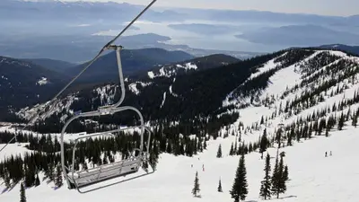 Blick vom Sessellift am Schweitzer Mountain