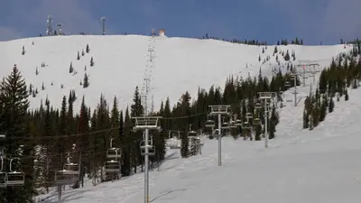 Blick auf die Pisten