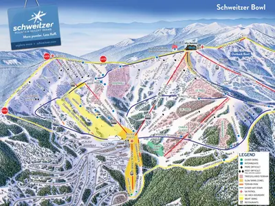 Pistenplan Schweitzer Mountain Resort 