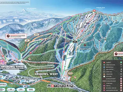 Pistenplan Mount Hood Ski Bowl