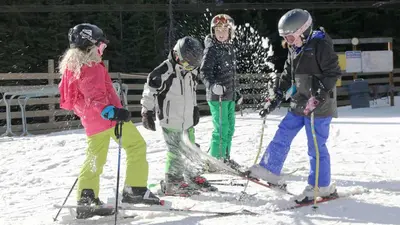 Kinderski im Skigebiet Red Lodge