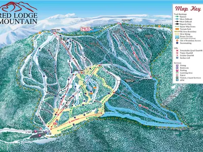 Pistenplan Red Lodge Mountain Resort
