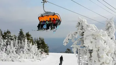 Aufstieg mit dem Sessellift