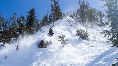 Tiefschnee in Mount Rose