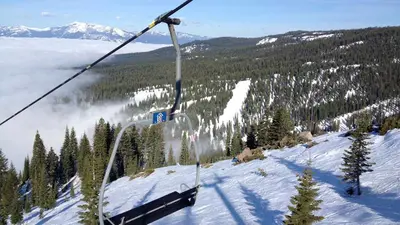 Blick ins Tal von Mount Shasta