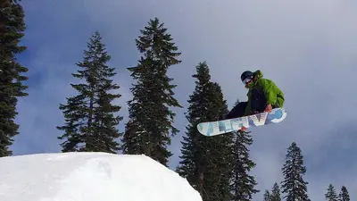 Snowboard Jump