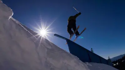Der Terrain Park im Skigebiet Mount Shasta