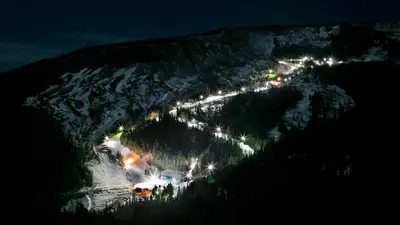 Nachtski auf den Pisten von Mission Ridge