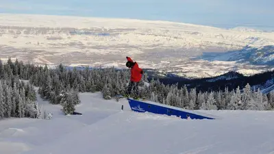 Snowpark mit Aussicht