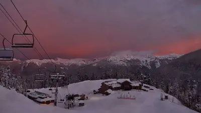 Sonnenuntergang in Mount Baker