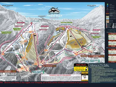Pistenplan Mount Baker