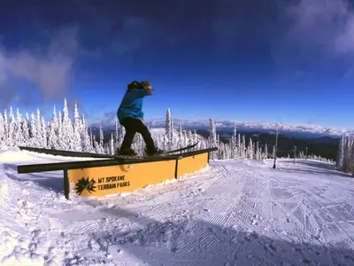 Rail im Terrainpark von Mount Spokane © Mt. Spokane Park
