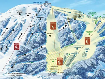 Pistenplan Mount Spokane Ski and Snowboard Park 