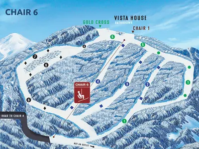 Pistenplan Mount Spokane Ski and Snowboard Park 