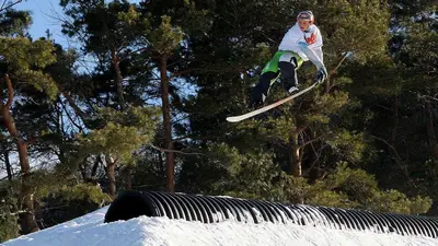 Jump im Terrain Park