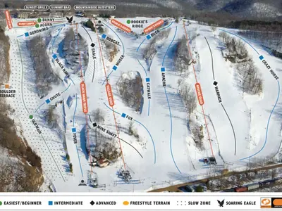 Pistenplan Chestnut Mountain Resort