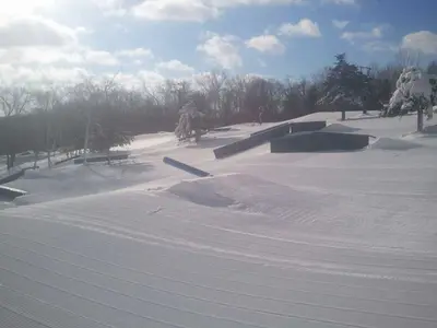 Blick auf den Snowpark von Chestnut © Chestnut Mountain Resort