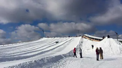 Blick auf den Tubing Hill