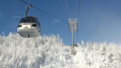Blick auf die Gondel am Whiteface Mountain