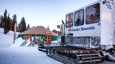 Pistenraupe für das Cat Skiing am Powder Mountain