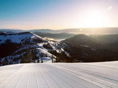Frisch präparierte Piste im Sugar Bowl Resort © Sugar Bowl Resort