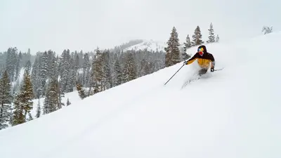 Skifahrer im Sugar Bowl Resort
