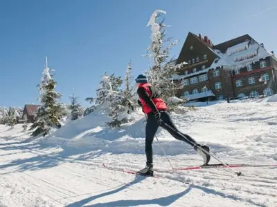 Langlauf im Skigebiet Klinovec © Skiareal Klinovec