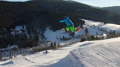 Snowpark im Skigebiet Harrachov
